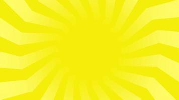 Yellow Zig zag Sun burst looping animation video background