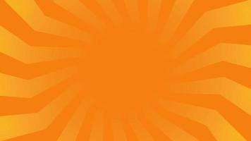 Orange Zig zag Sun burst looping animation video background