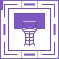 icono de vector de aro de baloncesto