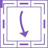 Arrow Pointing Down Vector Icon