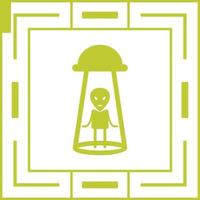 Alien Abduction Vector Icon