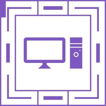 Computer Vector Icon