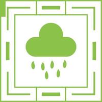 icono de vector de nube de lluvia