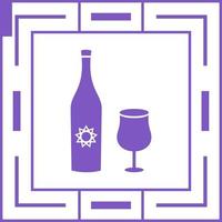 Goblet and Wine Vector Icon