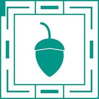 Single Acorn Vector Icon