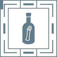 Scroll in Bottle Vector Icon