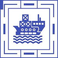 Delivery via Shipping Vector Icon