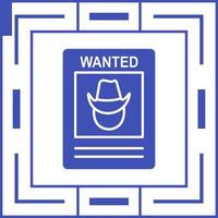 Wanted Poster Vector Icon