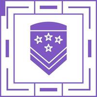 icono de vector de insignia militar