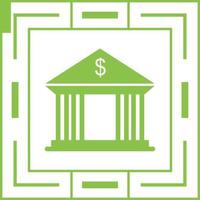 Bank Building Vector Icon