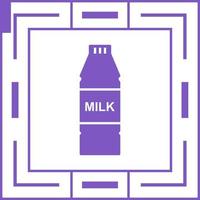 icono de vector de botella de leche