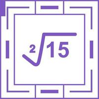 Square Root Vector Icon