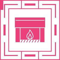 Fireplace Vector Icon