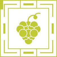 icono de vector de uvas