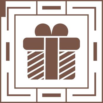 icono de vector de regalo