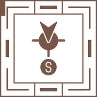 South Vector Icon