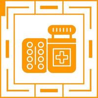 Pills Bottle Vector Icon