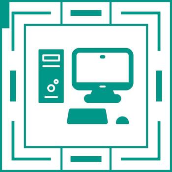 Computer Vector Icon