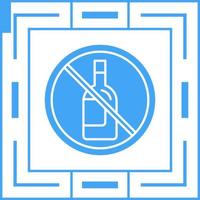 No Alcohol Vector Icon