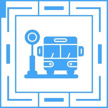 Bus Stop Vector Icon