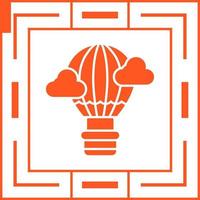 Hot Air Balloon Vector Icon