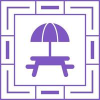 Camping Table Vector Icon