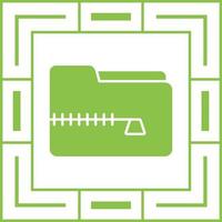 icono de vector de archivo zip