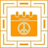 Peace Calendar Vector Icon