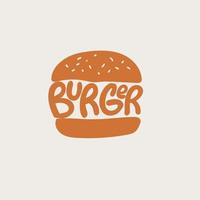 Burger logo free vector