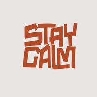 stay calm handdrawn free vector