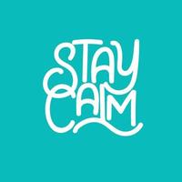 stay calm handdrawn free vector