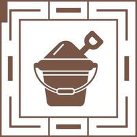 Sand Bucket Vector Icon