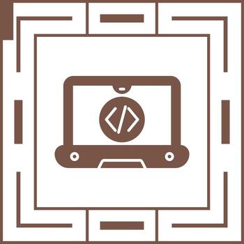 icono de vector de codificación