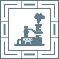 Nuclear Plant Vector Icon