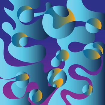 Colorful geometric background. Fluid shapes composition. Abstract background color gradient geometric ornament seamless pattern background design vector