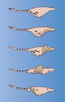 illustration of stingray movement vector