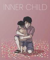 illustration of hugging inner child visualization vector