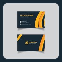 Clean modern and corporate luxury business card design template or visiting card design vector