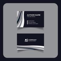 Clean modern and corporate luxury business card design template or visiting card design vector