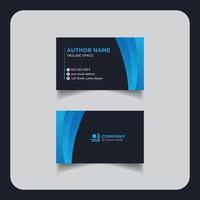 Clean modern and corporate luxury business card design template or visiting card design vector