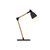 Office Table lamp flat design style. Desk lamp modern vector illustration