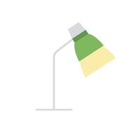 Office Table lamp flat design style. Desk lamp modern vector illustration