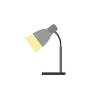 Office Table lamp flat design style. Desk lamp modern vector illustration