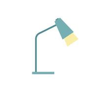 Office Table lamp flat design style. Desk lamp modern vector illustration