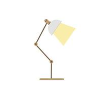 Office Table lamp flat design style. Desk lamp modern vector illustration