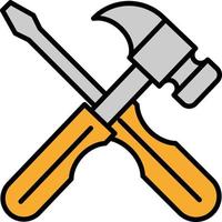 hammer-and-screwdriver Illustration Vector