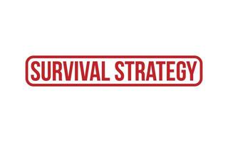 Survival Strategy Rubber Stamp Seal Vector