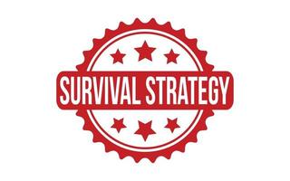 Survival Strategy Rubber Stamp Seal Vector