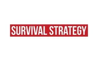 Survival Strategy Rubber Stamp Seal Vector