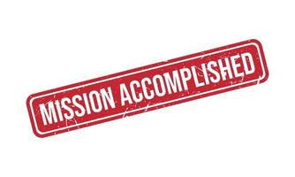 Mission Accomplished Rubber Stamp Seal Vector